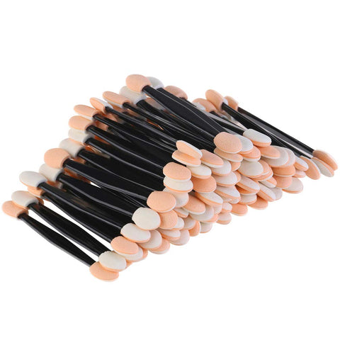 150 Pack Disposable Eyeshadow Brush, JASSINS Double-Sided Eye Makeup Sponge Applicators
