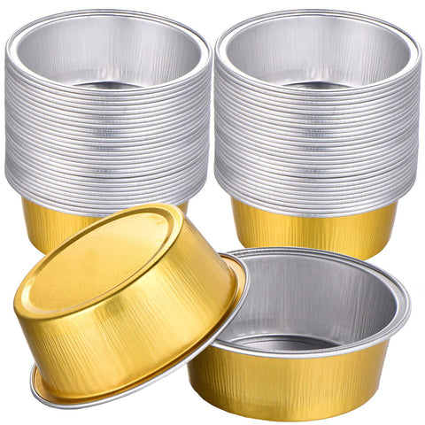 50 Pieces Wax Melting Bowl Wax Aluminium Melting Bowls Wax Bean Melting Bowl Wax Aluminum Foil Bowl Bean Aluminum Foil Bowl Hair Removal Tool Container for Hair Removal