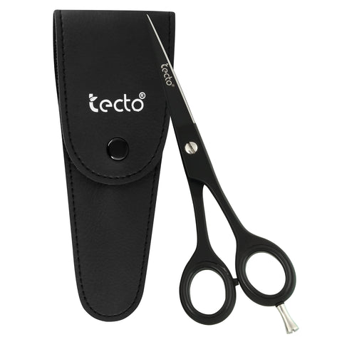 TECTO Barber Scissors, Professional 6.6 inches Stainless Steel Hair Cutting Scissors, Extra Sharp Hair Cutting Scissors For Men/Women with free leather case.