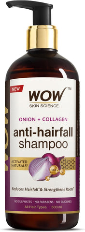 WOW Skin Science Red Onion Black Seed Oil Anti Hairfall Shampoo (500ml)
