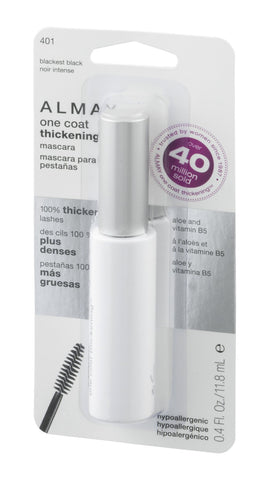 Almay One Coat Thickening Mascara, Blackest Black [401], 0.4 oz by Almay