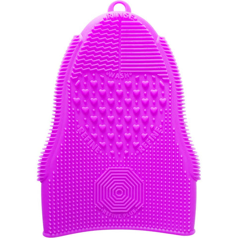 ScivoKaval Makeup Brush Cleaner Glove Mat Mitt Silicone Cosmetic Cleaning Scrubber Tool Face Brushes and Eye Brush Washing Pad Light Purple