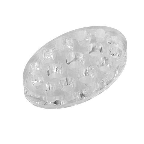 Ink Holder,15 Holes Oval Acrylic Tattoo Permanent Makeup Microblading Pigment Cup Cap Stand Ink Holder