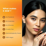 WOW Skin Science Ubtan Face Wash with Chickpea Flour, Turmeric, Saffron, Almond Extract, Rose Water & Sandalwood Oil - No Sulphate, Parabens, Silicones & Color (100mL)