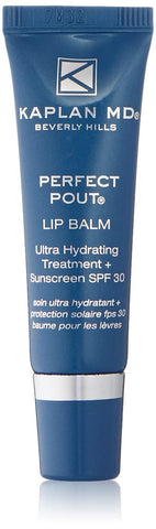 KAPLAN MD Perfect Pout Lip Balm - Ultra Hydrating Treatment + Spf 30 Sunscreen, Clear
