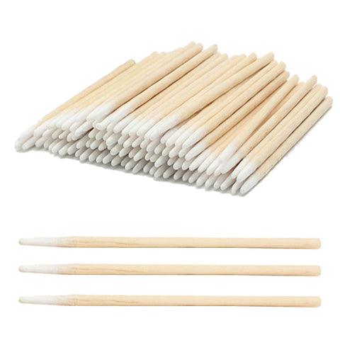 100pcs 4.8' Square Rectangle Cleaning Swab Sticks for Cleaning Printer, Inkjet, Guns, Optical Lens, Camera and Electronics