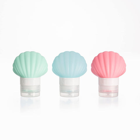 Portable Travel Bottles Leak Proof Silicone Refillable Travel Containers Easy to Squeeze Toiletry Accessories for Shampoo, Lotion Soap, Liquids 3 Pieces