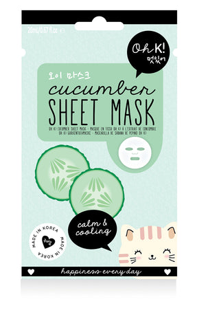 Oh K! Oh K! Sheet Mask - Cucumber, multi, 20 g