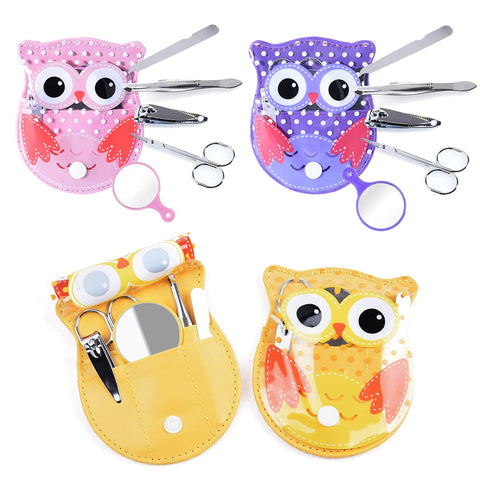 Spove Owl Design Personal Care Manicure Set 5 in 1 (3 Sets)