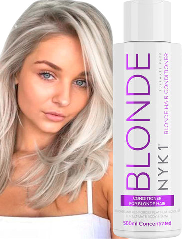 PURPLE CONDITIONER For Blonde Hair (500ml) SULFATE FREE Blue Conditioner Toner For Blonde Hair Bleached Hair Grey Hair Platinum Blonde Conditioner - Silver Conditioner Blonde Purple Hair Conditioner