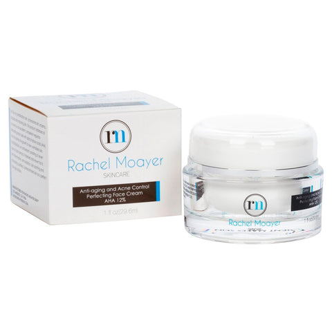 RM Anti-aging and Acne Control Perfecting Face Cream AHA 12%. Contains peptides that help produce collagen for anti-aging and hydrating qualities
