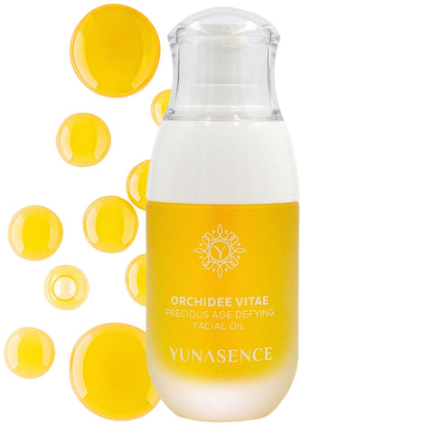 Orchidee Vitae Best Precious Organic Anti-Aging Facial Oil Serum, Face oil with Orchid Flower, Argan, Maracuja, Vitamin C, 1oz