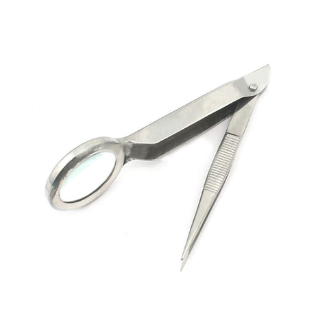 AAProTools Magnifying Lighted Tweezers, Silver