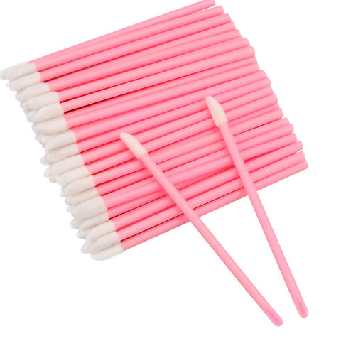 200PCS Pink Lip Gloss Applicators,Disposable Lip Brushes Lipstick Gloss Wands Applicator Perfect Makeup Tool Kits