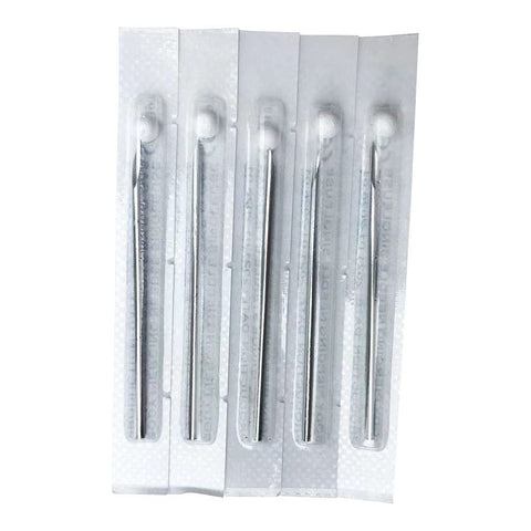 Body Ear Navel Nose Lip Nipple Piercing Needles, 20G, Tattoo Supplies, Body Piercing Needles Supply, Disposable Professional Body Piercing Needles Tool - 5PCS