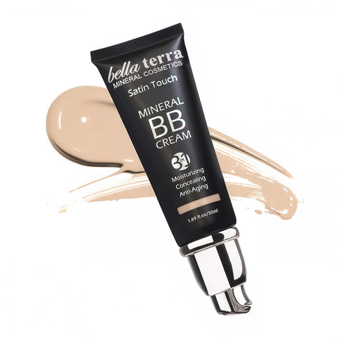 Bellaterra Cosmetics BB Cream Tinted Moisturizer Mineral Foundation, All Shades 1.69oz - Fair 101