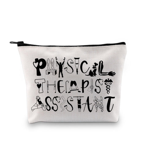 G2TUP Physical Therapist Assistant Gift Physical Therapy Makeup Bag PTA Appreciation Cosmetic Bag PTA St-udent Graduation Gift, Physical Therapy MB