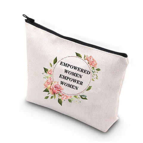 Feminist Gifts Women Empowerment Gift Empowered Women Empower Women Feminist Makeup Bag For Women Girl Power Motivational Inspiring Toiletry Bag, Empowered women,
