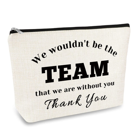 Boss Gift Coach Thank You Gift Makeup Bag for Women Leader Appreciation Gift Cosmetic Bag Leader Colleague Coworker Leaving Going Away Gift Basketball Soccer Team Coach Leader Employee Birthday Gifts