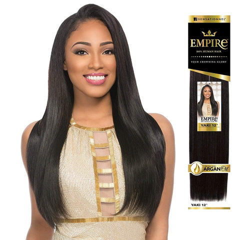 EMPIRE YAKI (8", DARK BLUE) - Sensationnel 100% Human Remy Hair Yaky Weave