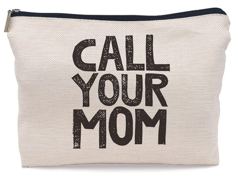 Lacosu Call Your Mom Funny Makeup Bag,Daughter Graduation Gifts Cosmetic Makeup Bag for Girls,Dorm Room Accessories Graduation Party,Graduation Gifts for Daughter Sister