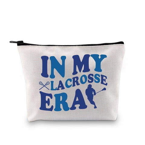 XYANFA Lacrosse Girl Makeup Bag Lacrosse Player Gift Lacrosse Coach Mom Cosmetic Bag Gift For Lacrosse Lover, LACROSSE ERA, Fashion