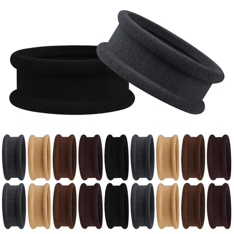 Black Hair Ties for Women Girls, f falkiya Big Hair Scrunchies Elastics Bands Elastic Hair Tie Ropes Ponytail Holders for Thick Heavy Long or Curly Hair (Multi-Color-D)