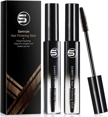 Samnyte Hair Finishing Stick, 2 Pack Ã— 0.7 Fl.Oz Hair Mascara for Flaway Hair Shaping Feel Cream Moisturizing Not-greasy Flash Moment Broken Hair finishing Stick Bangs Styling Gel