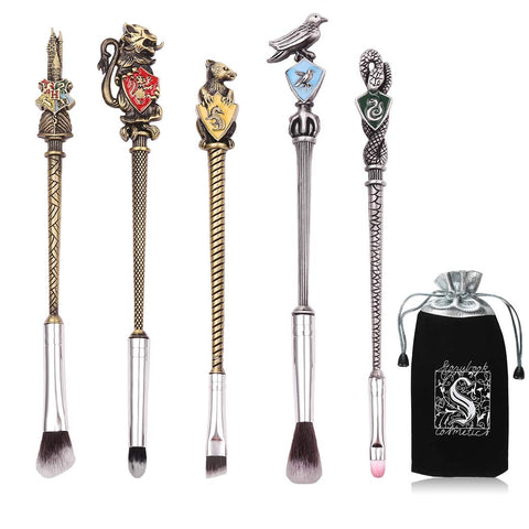 Tegelrying Makeup Brushes Set, 5 Pcs Cosmetic Brushes Kit for Women, Bronze