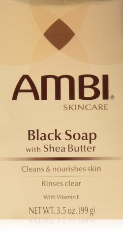 Ambi Black Soap with Shea Butter 3.5 Oz (Pack of 2)