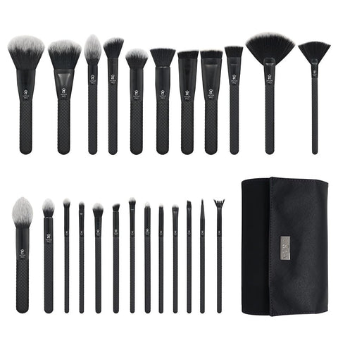 Royal & Langnickel Full Size MODA Pro Full Face 25PC Makeup Brush Set with Travel Pouch