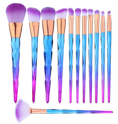 12 Pcs Makeup Brushes Set Premium Foundation Blending Blush Concealer Eye Face Lip Brushes for Powder Liquid Cream Complete Makeup Brushes Kit Synthetic Bristles
