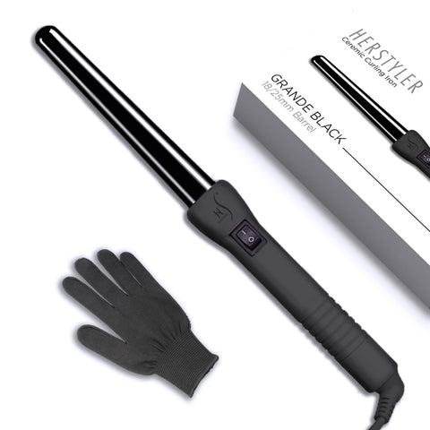 HERSTYLER GRANDE PROFESSIONAL (BLACK) 25mm CURLING IRON