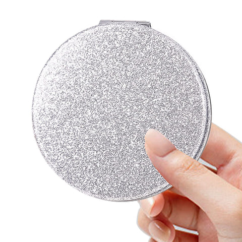 Compact Mirror, Pocket Mirror, Acedada Small Mirror for Purse, Portable Travel Makeup Mirror, Folding Handheld Double-Sided 1x/2x Magnifying Compact Mirror for Women Girls Gift