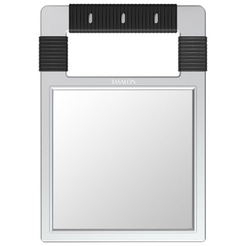 TASALON Unbreakable Handheld Mirror - Silver, Hanging/Standing, Professional-Grade, 15.7" x 8.27" x 0.39"