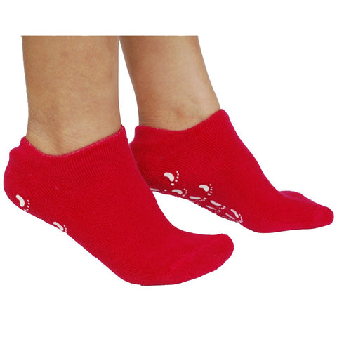 Emilystores Moisturize Soften Repair Cracked Skin Treatment Moisturizing Full Gel Socks Jojoba Oil Vitamin E Spa Magenta 1 Pair