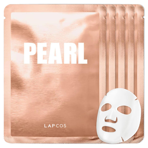 LAPCOS Daily Skin Facial Sheet Mask 5 Pack - Pearl Brightening