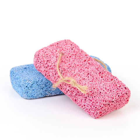 Jairestone Pumice Stone for Feet - 2 Pack Lava Stones - Callus Remover and Foot Scrubber - Exfoliating Rock for Hard, Dry and Dead Skin on Heels (Multicolor)