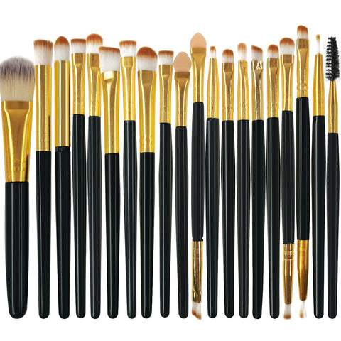 Makeup Brushes Pimoys Make up Brush Set 21 PCs Professional Face Eyeliner for Foundation Blush Concealer Eyeshadow Black