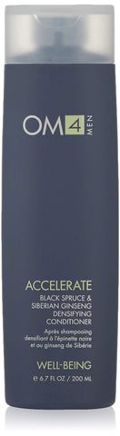 Organic Male OM4 Accelerate: Black Spruce & Siberian Ginseng Hair Densifying Conditioner, 6.7 oz.