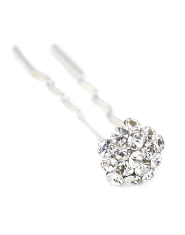 STARGAZER Hair Stick Fork Pins â€“ Decorative Hairpin Mini Crystal Rhinestone Metal Cluster Fashion Accessories for Women Girls AC9001 Clear