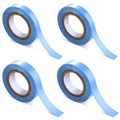 Sacubee 4 Rolls Lace Front Wig Tape Waterproof Strong Adhesive Double Sided Lace Wigs Tape Lace Front Support Tapes Bold Hold Hairpiece Tapes Double Sided Strip Toupee Tapes for Wig Hair Extension