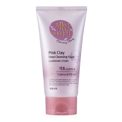 Cleansing Story Natural Facial Deep Foam Cleansing - Pink Clay