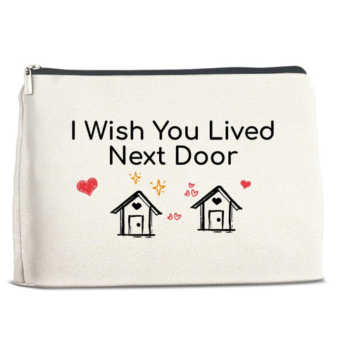 Friendship Gifts Makeup Bag, Long Distance Gift for Women Friends Soul Sister Bestie, Best Friends Cosmetic Bag Gifts, multicolour, 10" x 7"