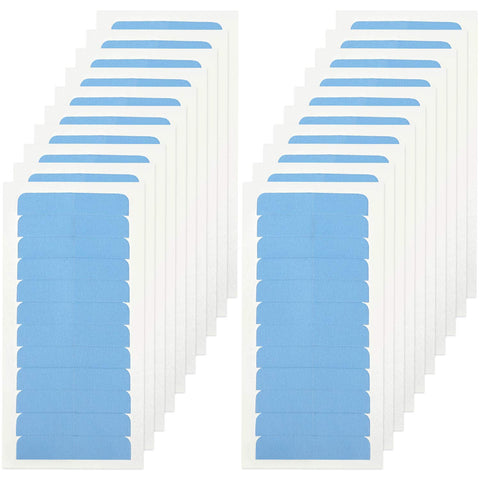 360 Pieces Hair Extension Tape Tabs Double Sided Replacement Tape Adhesive Hair Extension Tapes for Hair Extensions Wigs Supplies (Blue)