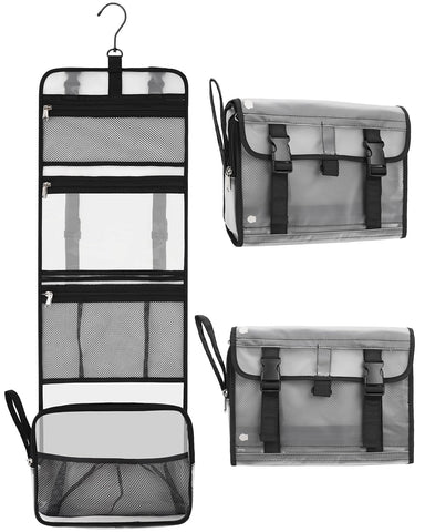 Relavel Hanging Toiletry Bag for Men Women for Traveling, Translucent, Large, Hanging Toiletry Bag for Women