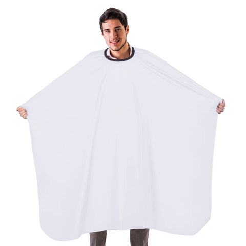 YELEGAI Barber Cape-Professional Salon Hair Cutting Cape,56x63 inches Large Hairdresser Cape, White, 56x63 Inch (Pack of 1)