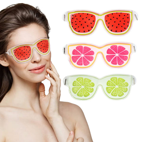 Gel Eye Mask for Dark Circles and Puffiness,Sleeping Masks Dual Effects Of Cold and Hot Stress Relief Migraine Dry Eyes,Easy To Use,Soft & Non Toxic & Reusable(3 Pack?