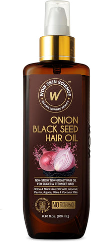 Wow Skin Science Onion Black Seed Hair Oil - No Mineral Oil & Silicones - 200Ml