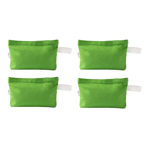 Augbunny Multi-Purpose Cotton Canvas Zipper Makeup Bag Pouch 4-Pack